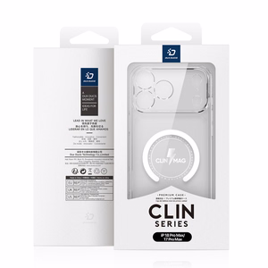 DUX DUCIS CLIN MAG suojakuori laitteelle iPhone 18 Pro Max / 17 Pro Max, MagSafe-yhteensopiva, väri: läpinäkyvä
