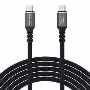 Wozinsky WPS-UY41S USB-C USB4 Kaapeli 40Gb/s 240W 1m 4K - musta