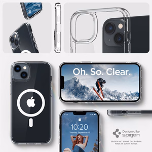 Spigen Ultra Hybrid Magsafe tapauksessa iPhone 14 6,1" valkoinen