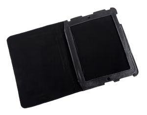 Genuine leather case for Apple iPad 2, black