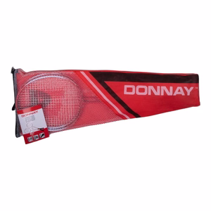 Donnay 6-osainen sulkapallosetti laukussa, punainen