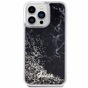Guess GUHCP14XLCSGSGK iPhone 14 Pro Max 6.7" musta/musta hardcase Liquid Glitter Marble