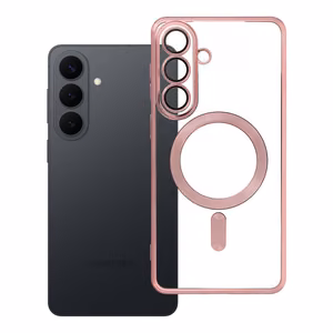 Suojakuori Samsung S26 PLUS:lle Electro Mag Cover yhteensopiva MagSafen kanssa ruusukulta