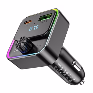 Car charger Hoco QC3.0 PD 30W with transmitter FM E81 black
