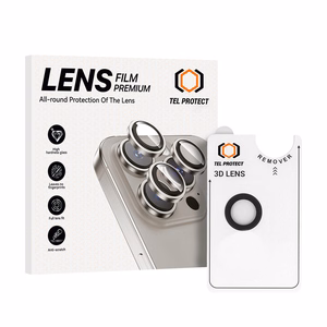 Tempered glass Tel Protect 3D Lens on camera for Iphone 17 Air black (lens 1 piece)