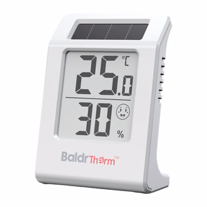 BALDRTHERM E0587TH -aurinkoenergialla toimiva lämpö- ja kosteusmittari