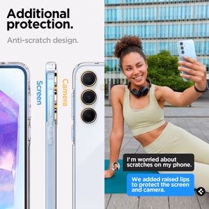 Spigen Liquid Crystal kotelo Samsung Galaxy A55 5G - kirkas