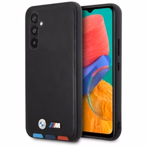 BMW BMHCSA5422PTDK Samsung Galaxy A54 musta/musta Leather Stamp Tricolor