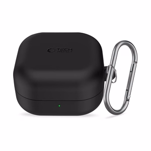 Tech-Protect Silikoninen Hook Suojakuori Samsung Galaxy Buds 4 / 4 Prolle - Musta