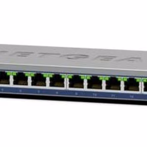Netgear GS116 – hallitsematon Layer 2 Gigabit Ethernet -verkkokytkin, musta