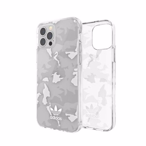Adidas OR SnapCase Camo iPhone 12/12 Pro läpinäkyvä/valkoinen 43705