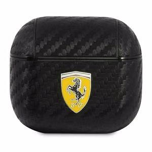 Ferrari FESA3CABK AirPods 3 suojakotelo musta/musta On Track PU Carbon