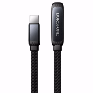 Musta Borofone BX126 Skillful USB-C–USB-C-kaapeli, PD 60 W, 1 m