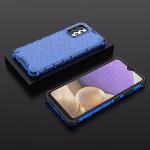 Honeycomb tapauksessa panssaroitu suojus geelirunko Samsung Galaxy A03s (166.5) sininen