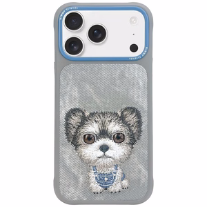 Nimmy Big Eyed Pet 2.0 Dog Suojakuori iPhone 17 Pro Max:lle - harmaa