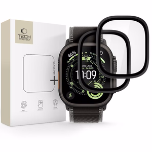 Tech-Protect 2-Pack Karkaistu Lasi Apple Watch Ultra 49mm - Musta