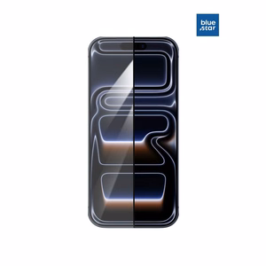 Tempered glass for iPhone 17 PRO MAX Blue Star 5D AR black