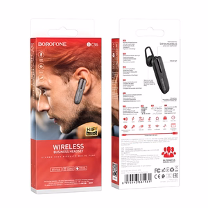 Borofone Bluetooth Kuuloke BC36 Lucky musta
