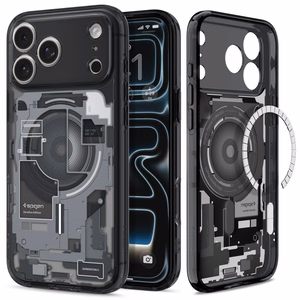 Spigen Ultra Hybrid MagSafe Zero One -suojakuori iPhone 18 Pro / 17 Pro -malleille, musta
