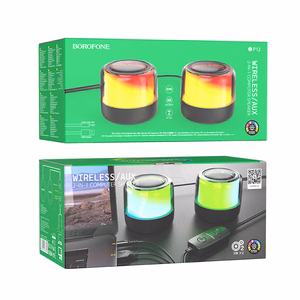 Borofone Portable Bluetooth Speaker BP12 Colorful Stereo 2 in 1 (2 pieces)