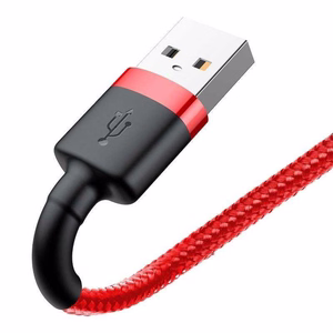 Baseus Cafule USB Lightning -kaapeli 2,4A 0,5m punainen
