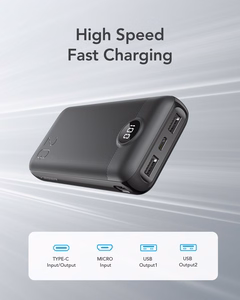 Ulkoinen akku Veger L20S (VP2039PD / W2039PD) PD QC3.0 2A 20000 mAh musta