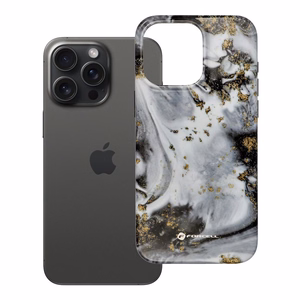 Suojakuori iPhone 15 PRO MAX:lle Forcell F-Protect Mirage Military Drop-Test hopeinen sumu