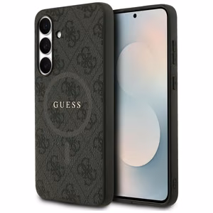 Guess 4G Ring Classic Logo MagSafe case for Samsung Galaxy S25 FE - black