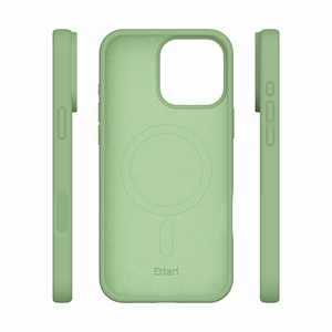 Etteri Silikoninen Mag suojakuori iPhone 16 Pro Max 6,9:lle vaaleanvihreä