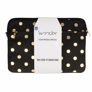 Wonder Sleeve Kannettava 15-16 tuumaa kultainen polka-dot