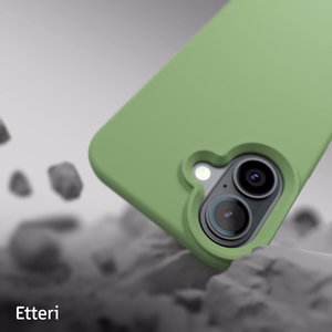 Etteri Silicone Mag case for iPhone 16 Plus 6,7" light green