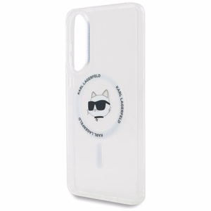 Karl Lagerfeld Choupette MagSafe -suojakuori Samsung Galaxy S25 Edge -puhelimelle, valkoinen