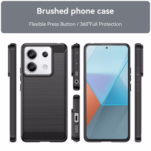 Carbon Case suojakuori Xiaomi Redmi Note 13 Pro:lle - musta