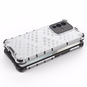 Honeycomb tapauksessa panssaroitu kansi geelirunko Vivo V23 5G läpinäkyvää varten