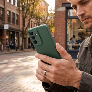 Matt 2.0 case for Samsung Galaxy S25 – dark green