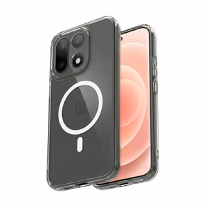 Crong Hybrid Clear Magnetic MagSafe-suojakuori OnePlus 15 -puhelimelle, läpinäkyvä
