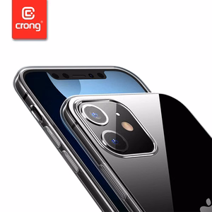 Crong Crystal Slim suojakuori laitteelle iPhone 12 Pro Max, läpinäkyvä