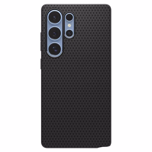 Spigen Liquid Air suojakuori Samsung Galaxy S25 Ultra -puhelimelle matta musta
