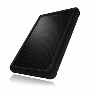 ICY BOX IB-223U3a-B – USB 3.0 -kotelo 2.5 tuuman SATA HDD- tai SSD-levylle silikonisuojuksella
