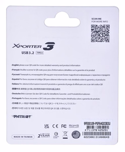 PARTIOT FLASHDRIVE Xporter 3 64GB Type A USB 3.2