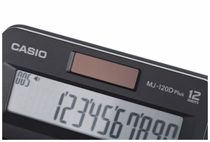 CASIO toimistolaskin MJ-120D PLUS musta , 12-numeroinen näyttö