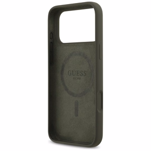 Guess silikoninen Triangle Logo MagSafe -suojakuori iPhone 17 Pro Maxille - vihreä