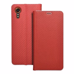 Läppäsuojakuori Samsung Xcover 7:lle Luna Book Carbon punainen