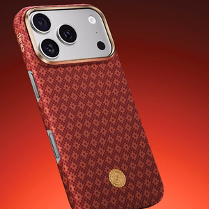 Punainen Benks Magnetic Armor Air Armor Grid 600D kevlar- ja metallikehyksinen suojakuori (C.K.FL.AP.RD.0073) malleihin iPhone 18 Pro Max / iPhone 17 Pro Max