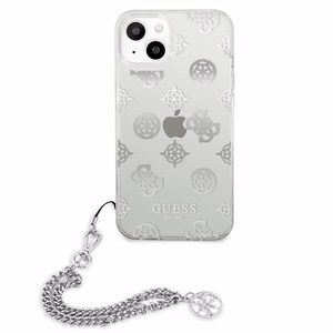 Guess GUHCP13SKPESI iPhone 13 mini 5.4" hopea/hopea kotelo Peony Chain Collection -mallisto