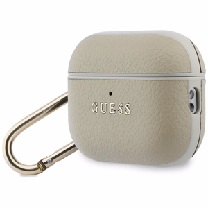 Guess Grained Classic Logo Hook suojakuori AirPods Pro 3:lle - kultainen