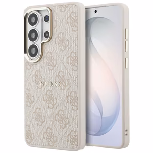 Guess suojakuori 4G Embossed Ring MagSafe Samsung Galaxy S26 Ultra:lle pinkki