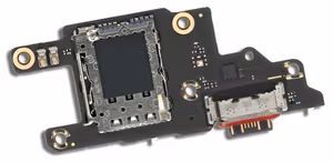 Flex Xiaomi Poco F6 latauspistokkeella ja mikrofonilla, SIM-kortin kontakti alkuperäinen (service pack)