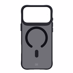 3mk Smoke MagCase iPhone 17 Pro:lle - musta puoliläpinäkyvä