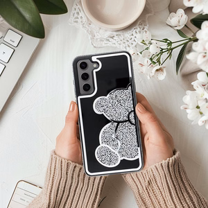 Suojakuori Samsung Galaxy A37 5G Teddy Bear - Hopeinen